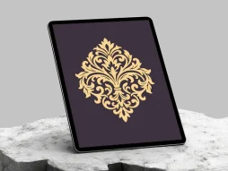 طرح نشان گل و المان سنتی