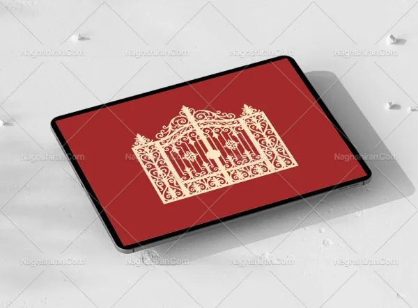 نقوش در فلزی طرح سنتی