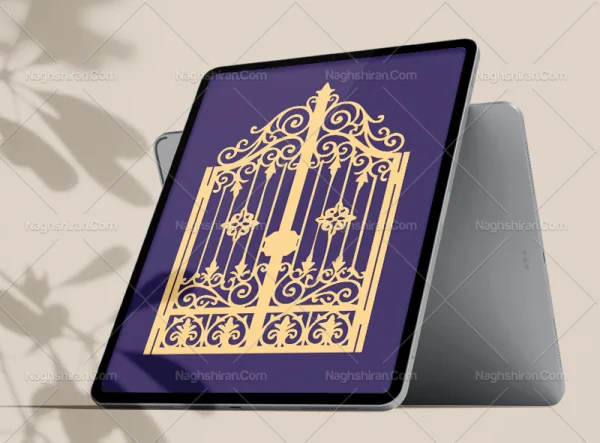 وکتور نقش و نگار در فلزی سنتی