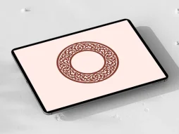 حاشیه دایره نقوش اسلیمی