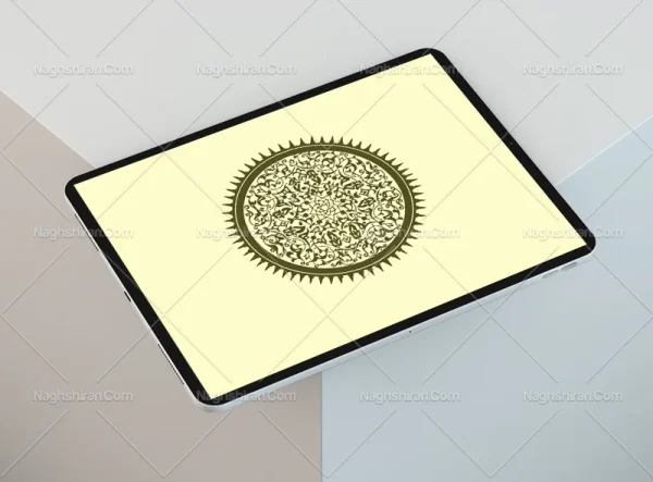 نشان نقوش اسلیمی سبز