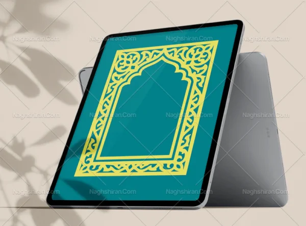 محراب طرح حاشیه نقوش ساده
