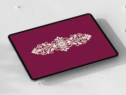 طرح قلمدان نقوش ساده سنتی