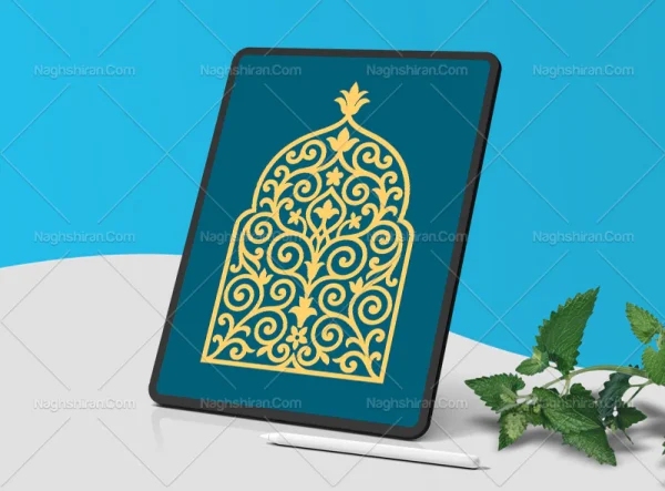 محراب طرح گل و المان ساده سنتی