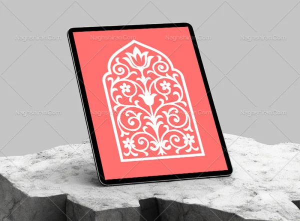 محراب طرح نقوش سنتی سفید