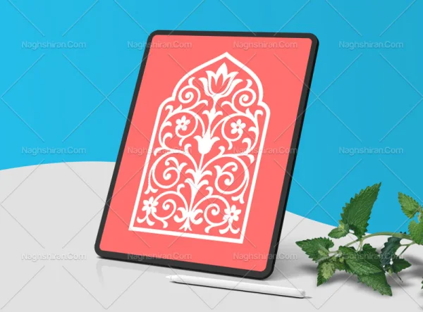 محراب طرح نقوش سنتی سفید