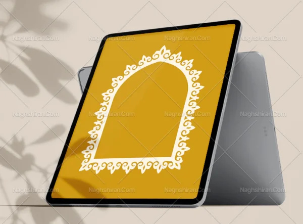 حاشیه سفید نقوش سنتی محراب