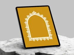 حاشیه سفید نقوش سنتی محراب