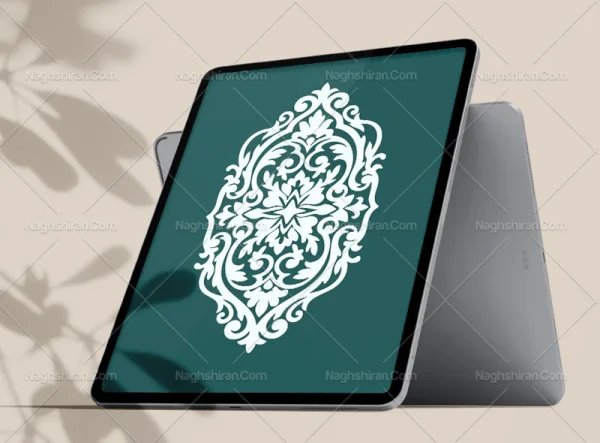 المان نقوش سفید رنگ سنتی