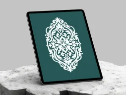 المان نقوش سفید رنگ سنتی