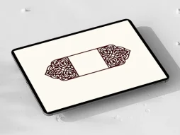 حاشیه طرح نقوش اسلیمی رنگی