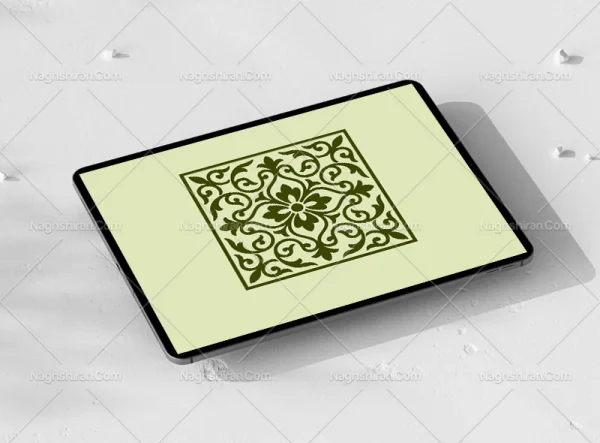 موتیف ساده نقوش سبز