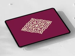 ترنج ساده طرح نقوش تذهیب