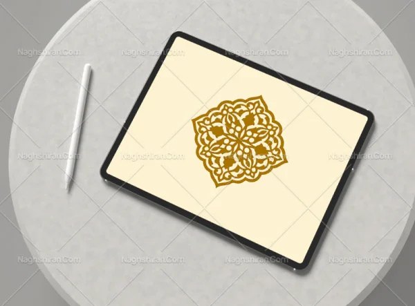 نشان ساده طرح نقوش تذهیب