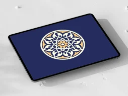 نشان دایره طرح نقوش سنتی