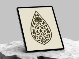 نشان طرح خاص نقوش رنگی سنتی