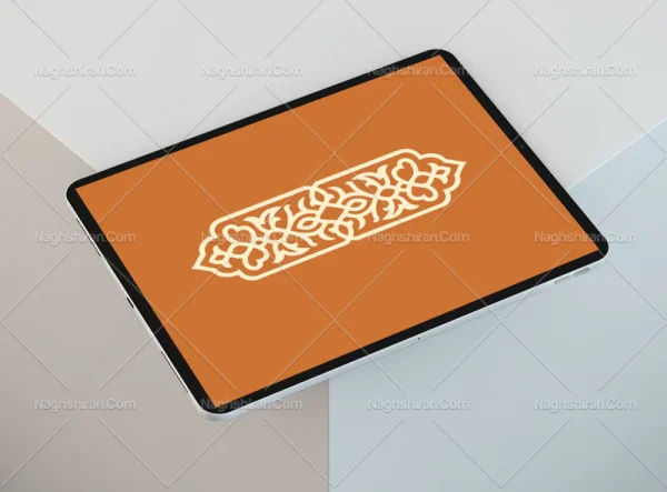 طرح قلمدان ساده نقوش سنتی