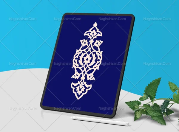 نقوش اسلیمی ختایی طرح قلمدان