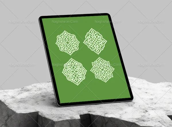 نشان چهار عددی سنتی رنگی
