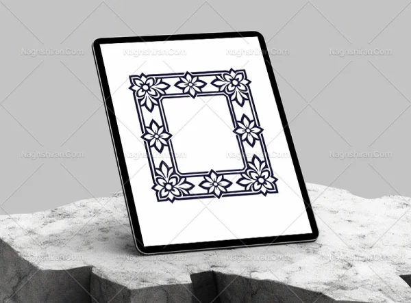 نقوش المان ساده سنتی طرح حاشیه