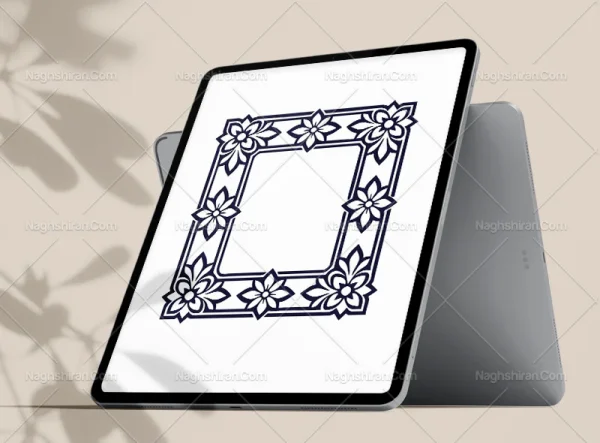نقوش المان ساده سنتی طرح حاشیه