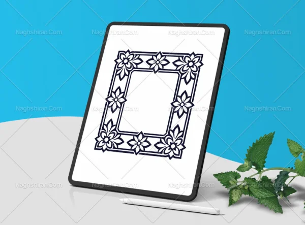 نقوش المان ساده سنتی طرح حاشیه