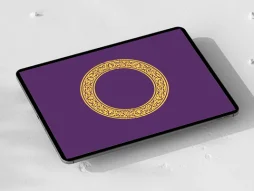 حاشیه نقوش دایره زرد سنتی