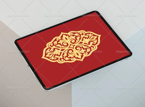 حاشیه المان نقوش سنتی رنگی