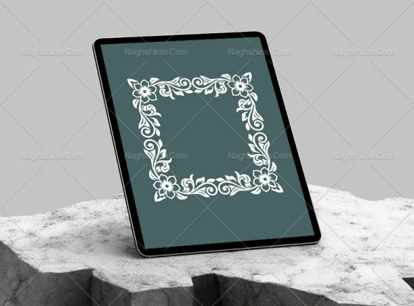 حاشیه نقوش سنتی سفید