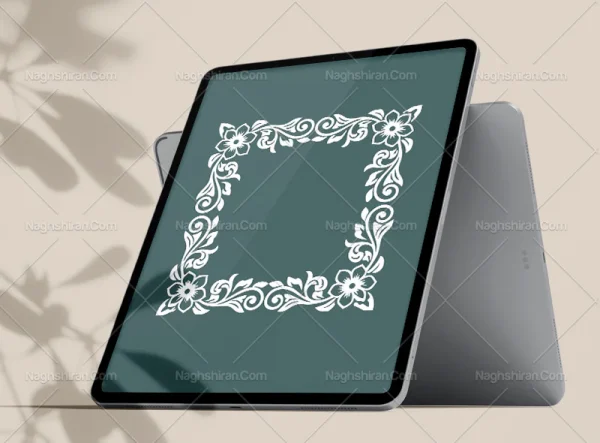 حاشیه نقوش سنتی سفید