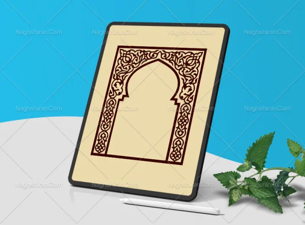 حاشیه قهوه ای رنگ سنتی