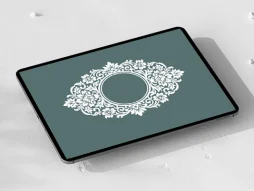 المان حاشیه نقوش سفید سنتی