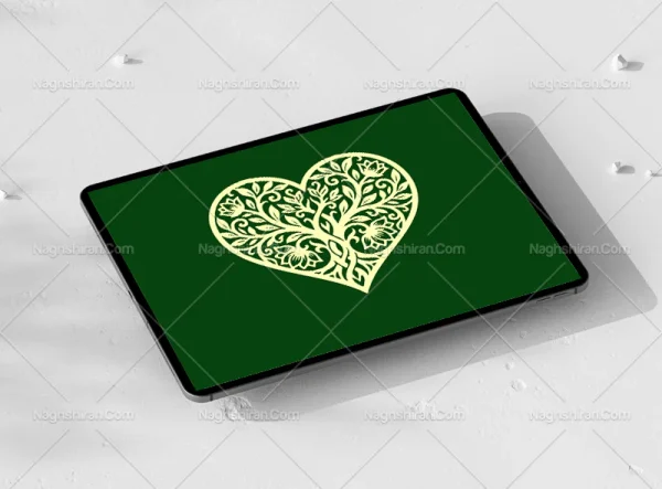المان قلب و نقوش درخت سنتی