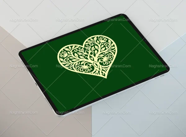 المان قلب و نقوش درخت سنتی