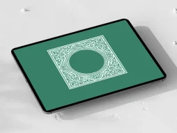 المان و حاشیه نقوش سنتی مربع