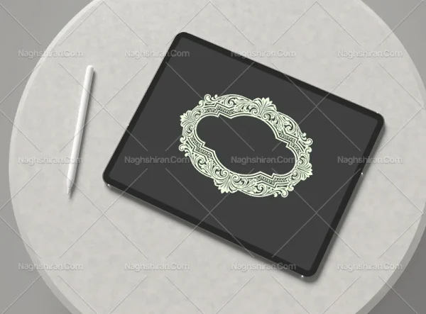 حاشیه و نقوش سنتی سفید