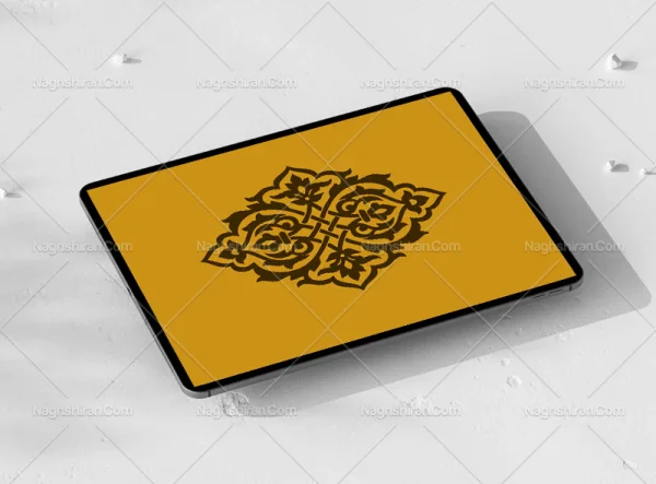 المان و نقوش سنتی طرح ترنج