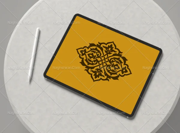 المان و نقوش سنتی طرح ترنج