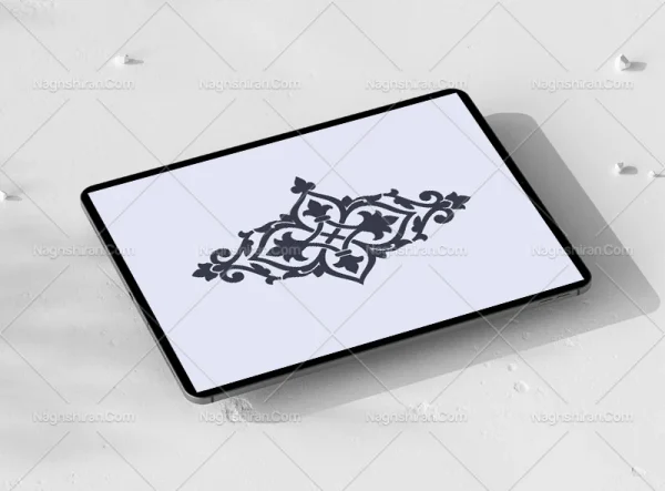 المان و نقوش سنتی طرح نشان ساده