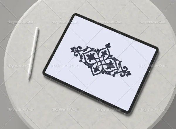 المان و نقوش سنتی طرح نشان ساده