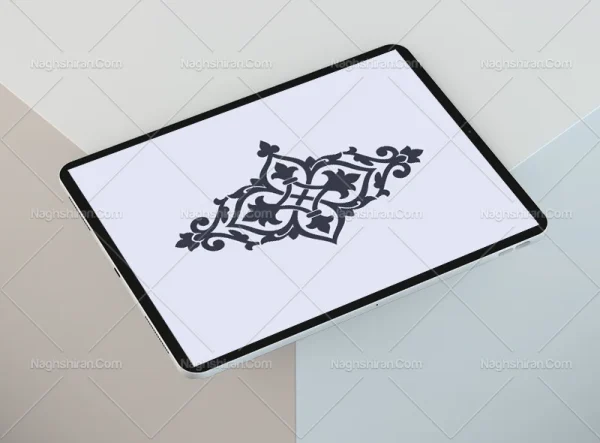 المان و نقوش سنتی طرح نشان ساده