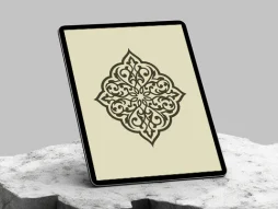 المان و نقوش سنتی طرح نشان رنگی