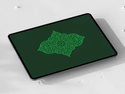 المان و نقوش سبز رنگ تذهیب