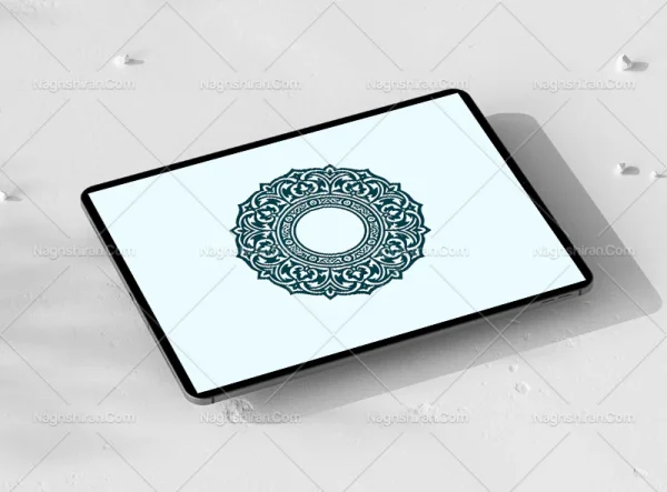 المان و نقوش حاشیه دایره سنتی