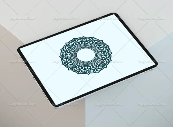 المان و نقوش حاشیه دایره سنتی