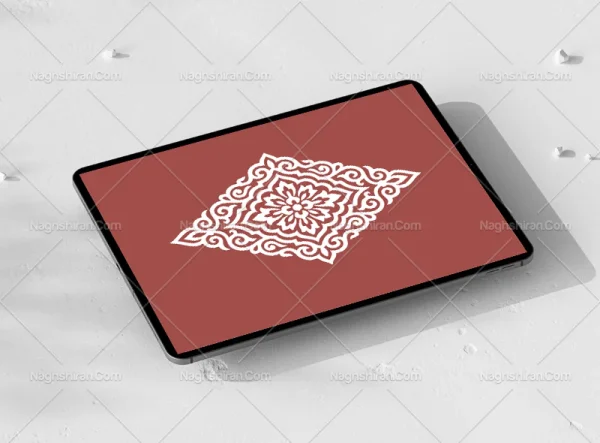 طرح ترنج سفید سنتی