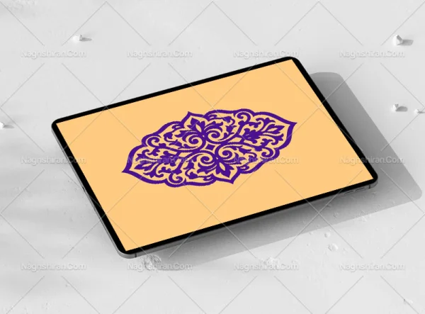 طرح ترنج آبی سنتی
