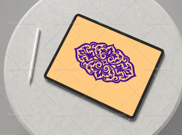 طرح ترنج آبی سنتی