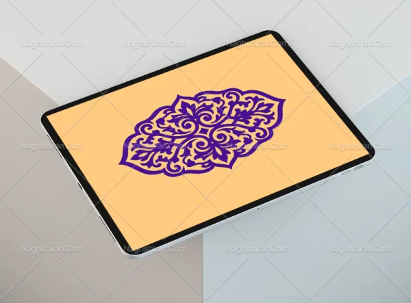 طرح ترنج آبی سنتی
