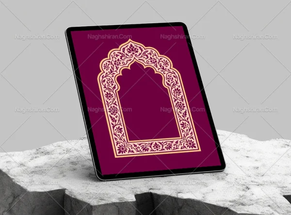 طرح محراب گل و برگ ختایی